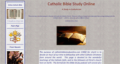 Desktop Screenshot of catholicbiblestudyonline.com