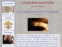 Tablet Screenshot of catholicbiblestudyonline.com